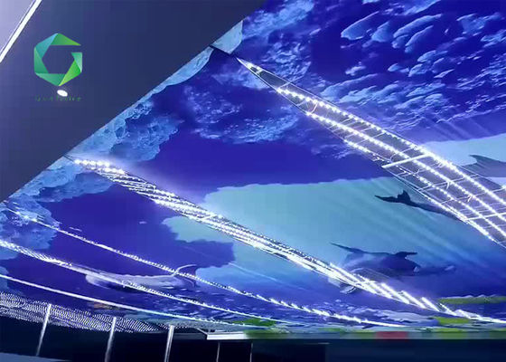 320gsm 1000 ডি সজ্জাসংক্রান্ত সজ্জিত তারেক প্রসারিত সিলিং ফ্রি ডিজাইন বেন্ডেবল